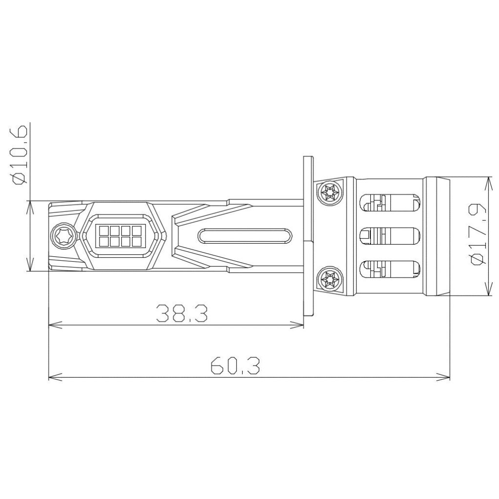 LED H1 bílá, 9-18V, 4600LM