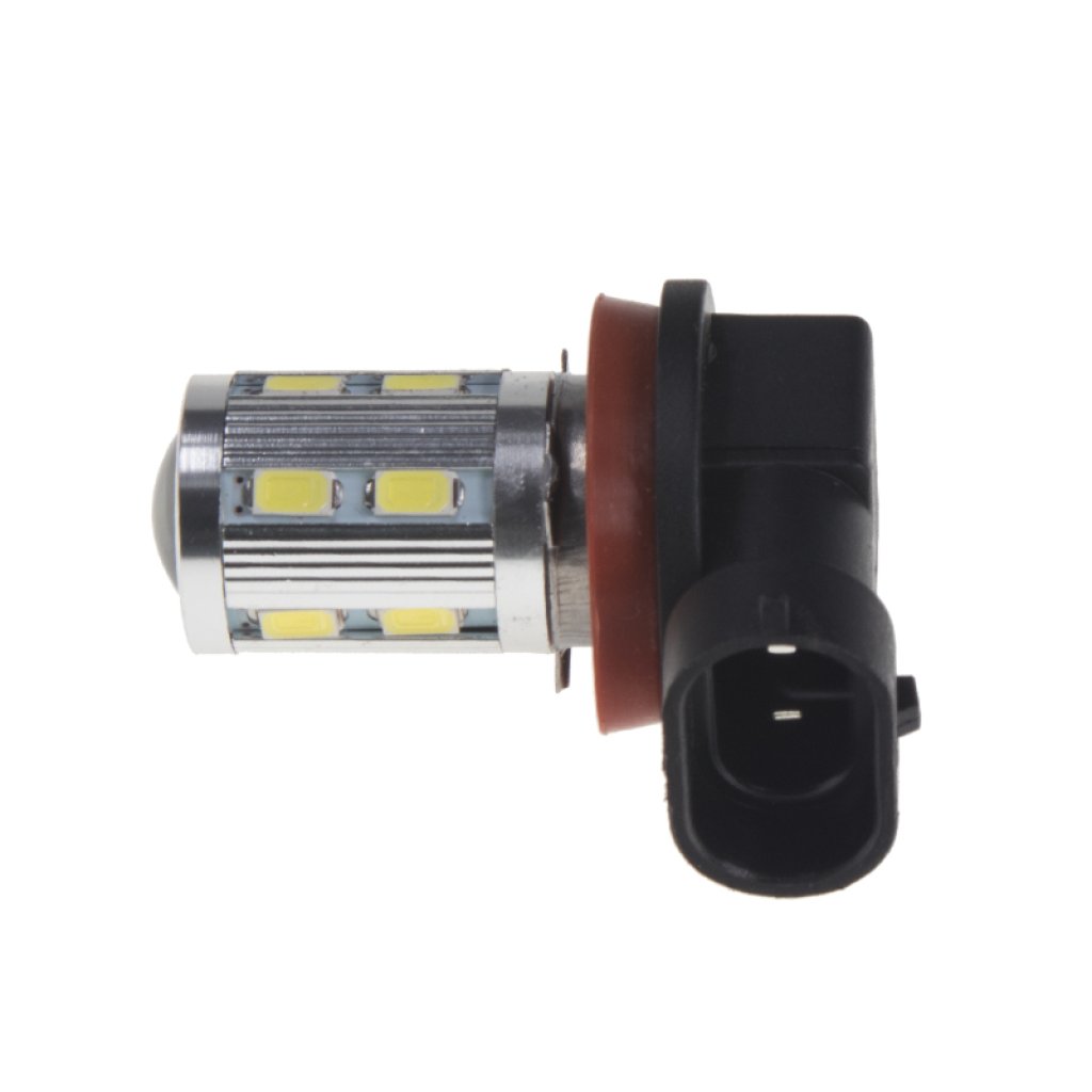 LED H11 bílá 10-30V, 12SMD 5630 + 3W