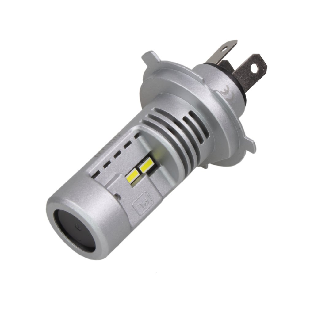LED H4 bílá, DC 6-48V, AC 12-24V motocyklová