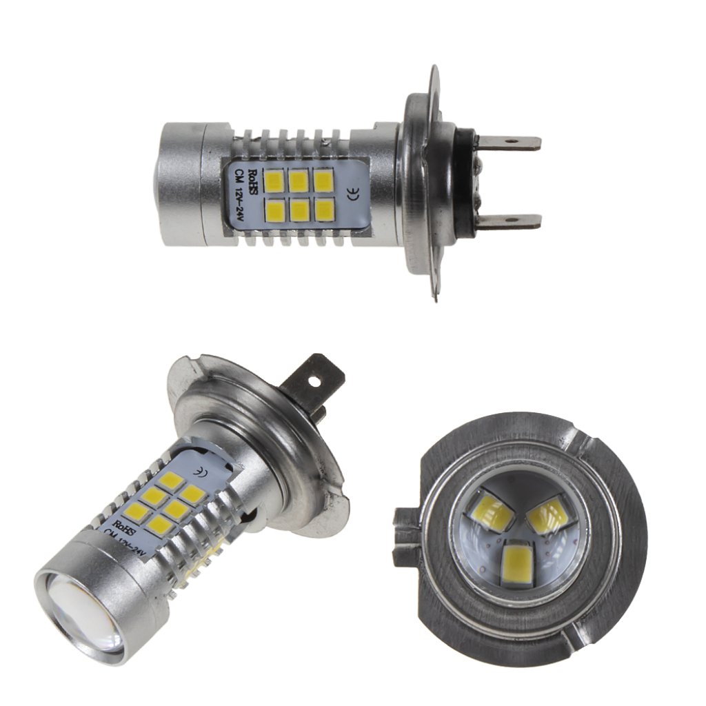 LED H7 bílá, 12-24V, 21LED/2835SMD