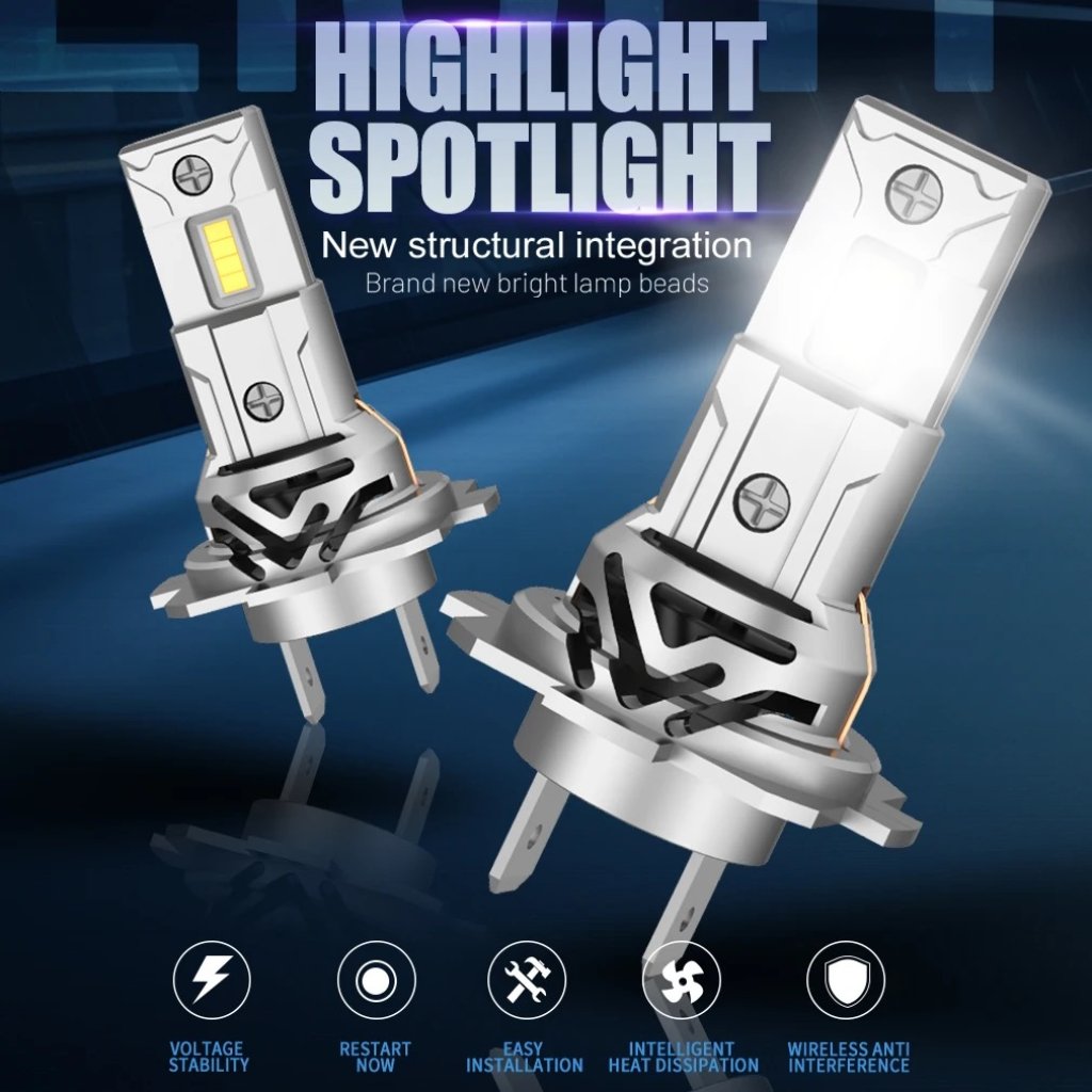 LED H7 bílá, 9-18V, 4000LM