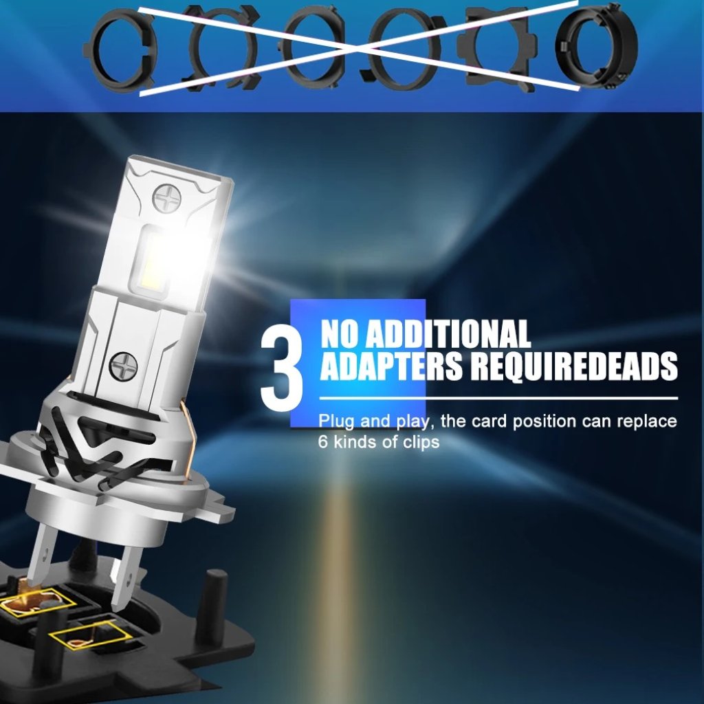 LED H7 bílá, 9-18V, 4000LM