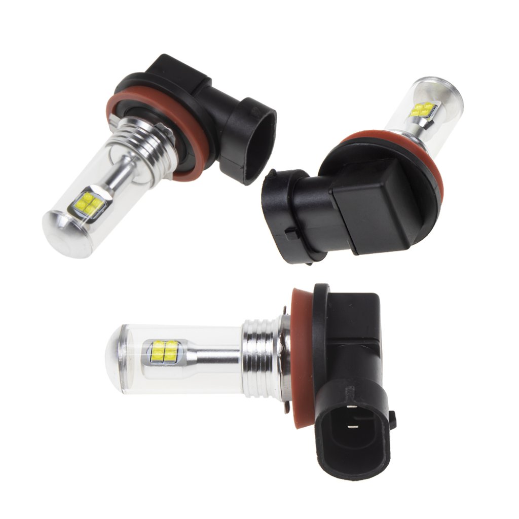 LED H8 bílá 12-24V, 8LED/5W