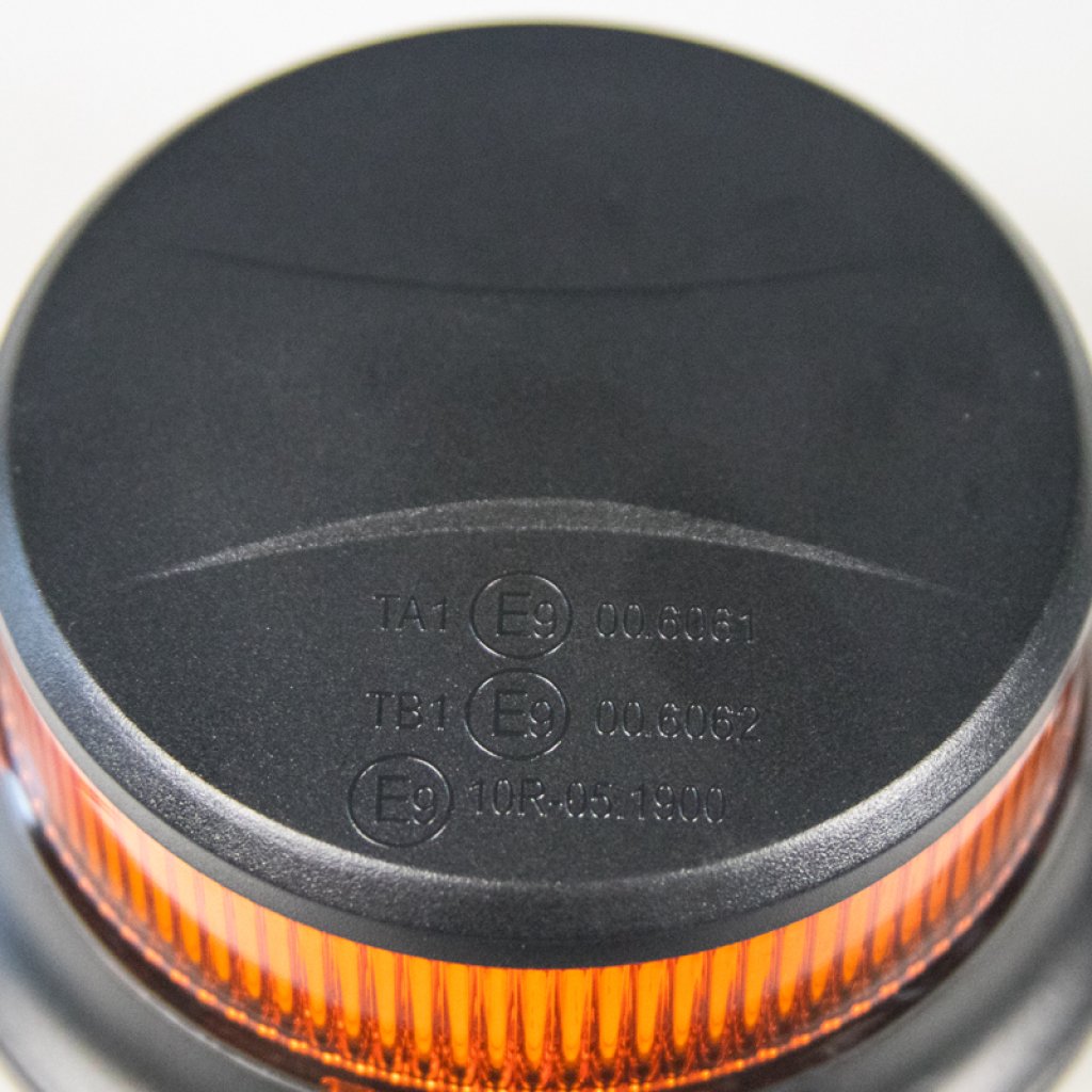 LED maják, 12-24V, 18x1W oranžový, magnet, ECE R65 R10
