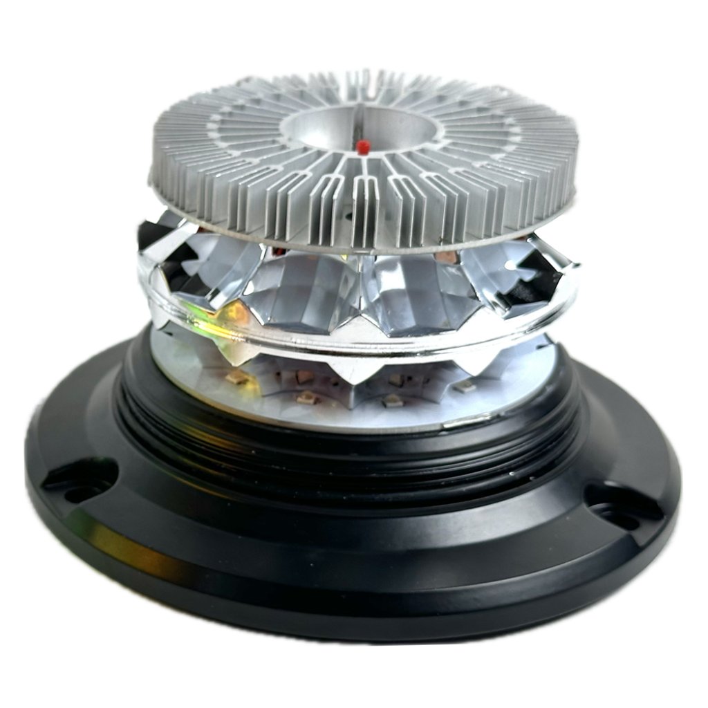 LED maják, 12-24V, 24xLED zelený/oranžový, magnet