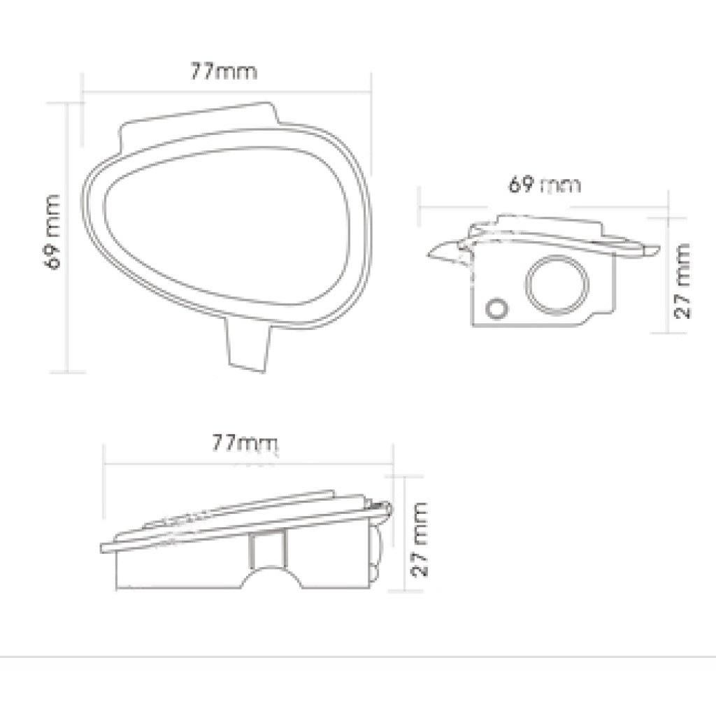 LED osvětlení do zrcátka Volkswagen Golf 6, EOS, Touran, Tiguan