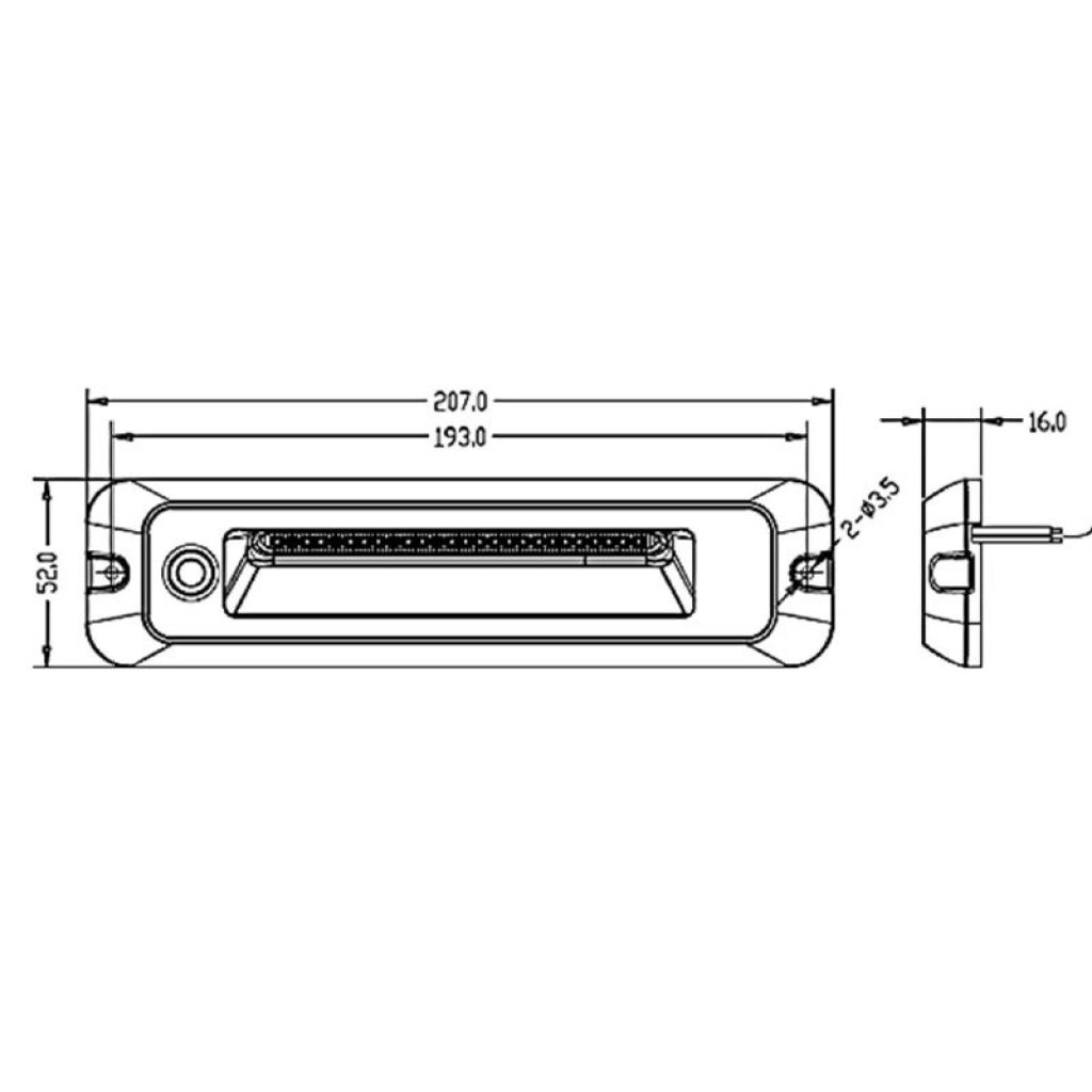 LED osvětlení interiéru/exteriéru, 10-30V, 15W, ECE R10, IP67, PIR senzor