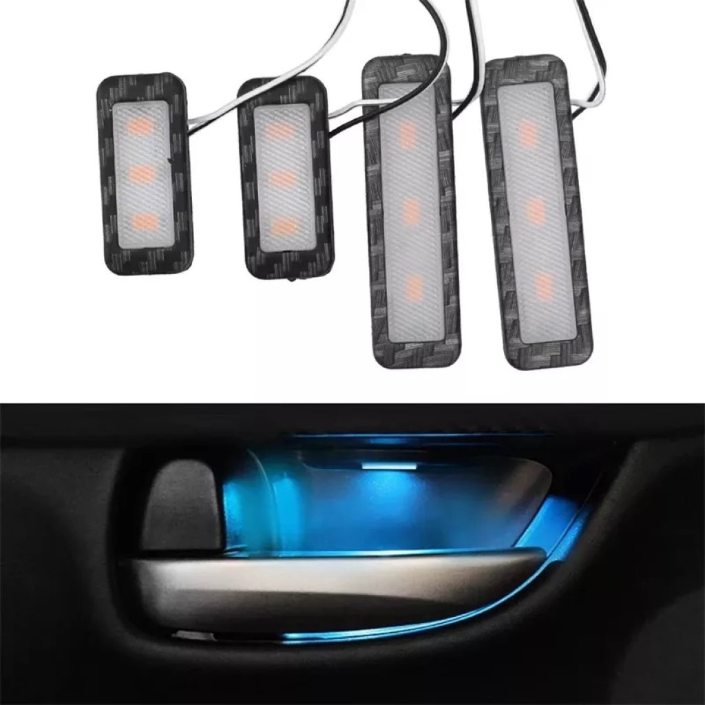 LED osvětlení vnitřní ambientní modré, 12V, 4x světlo
