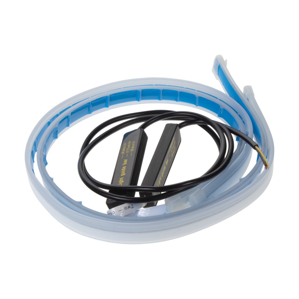 LED pásek, dynamické blinkry oranžová / poziční světla červená, 60 cm