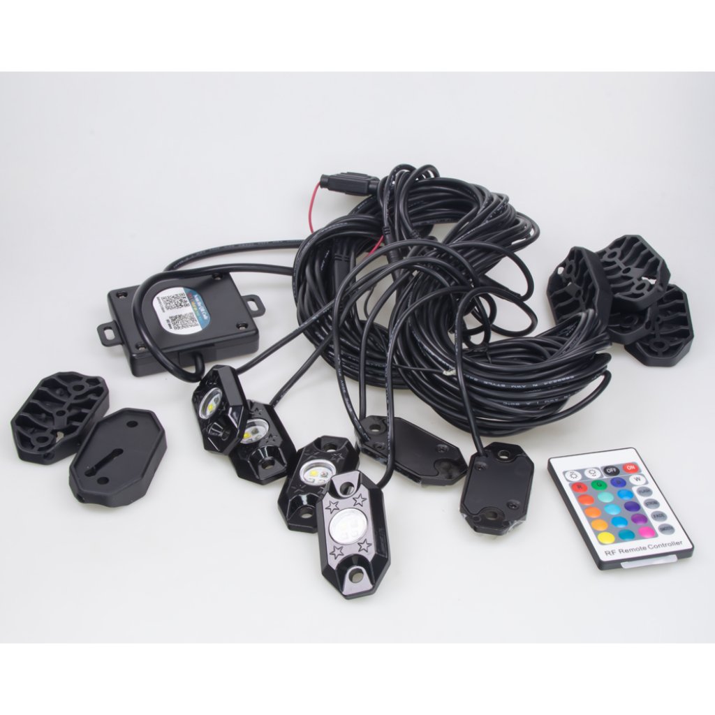 LED podsvětlení podvozku RGB 12V, Bluetooth, 24x3W
