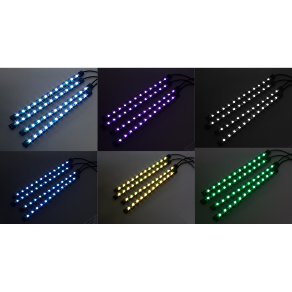 LED podsvětlení vnitřní/vnější RGB 5V USB, bluetooth, 4 pásky