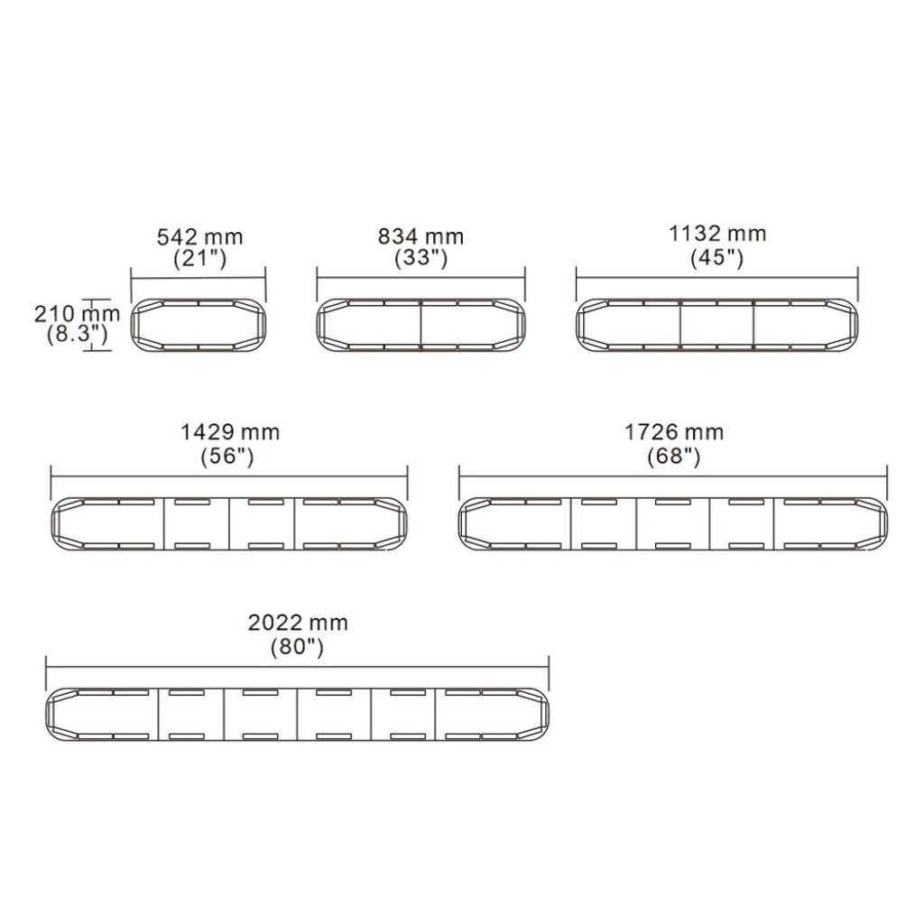 LED rampa 1429mm, modrá, 12-24V, ECE R65