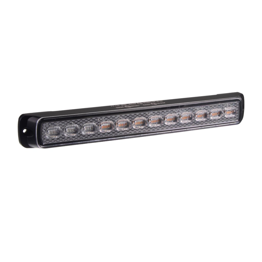 LED sdružená lampa zadní s výstražným oranžovým světlem, 12-24V, ECE R65