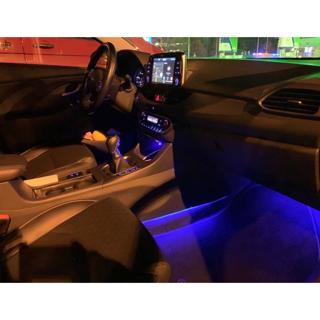 LED silikonový extra plochý pásek modrý 12 V, 60 cm