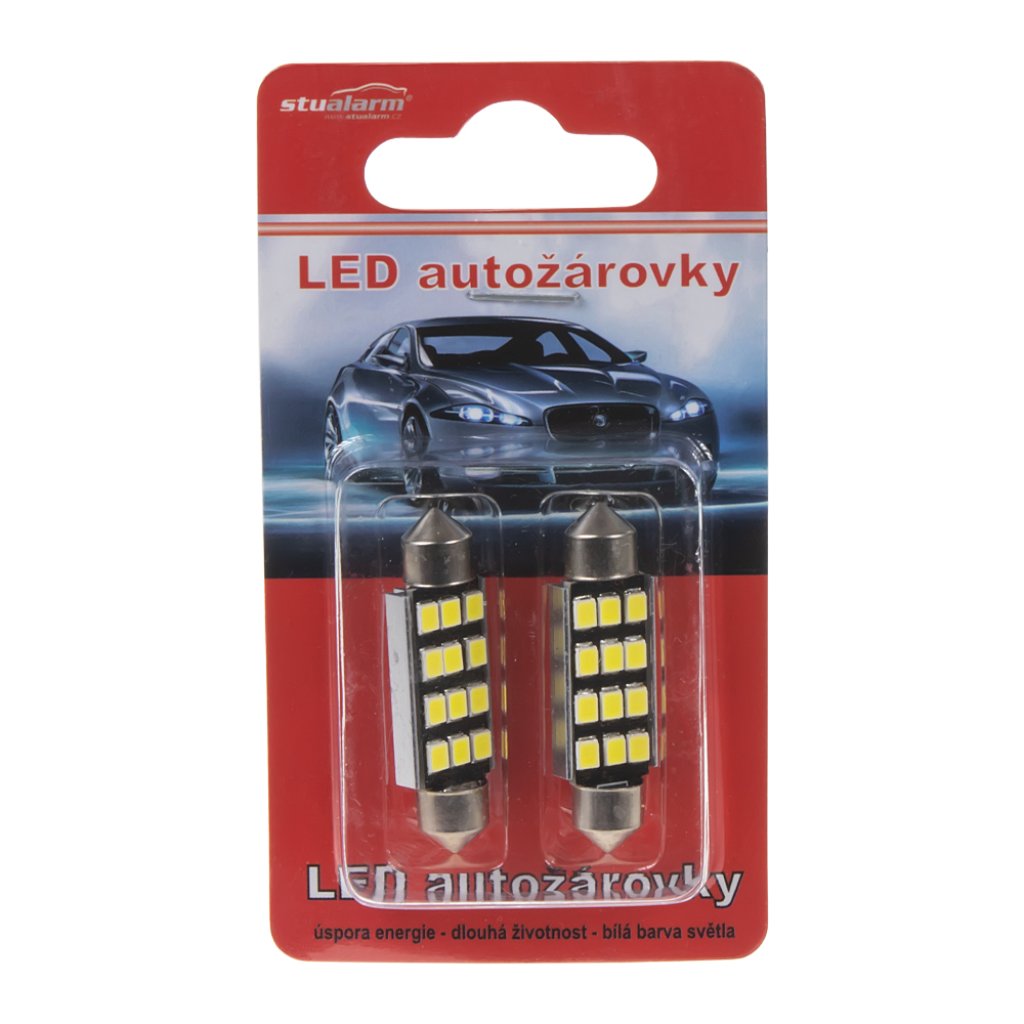 LED sufit (42mm) bílá, 12V, 12LED/2835SMD s chladičem