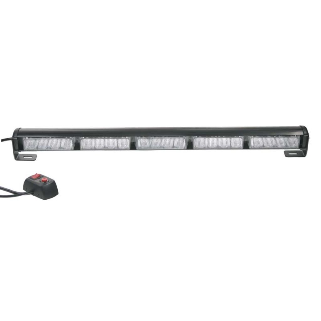 LED světelná alej, 20x LED 3W, oranžová 580mm, ECE R10
