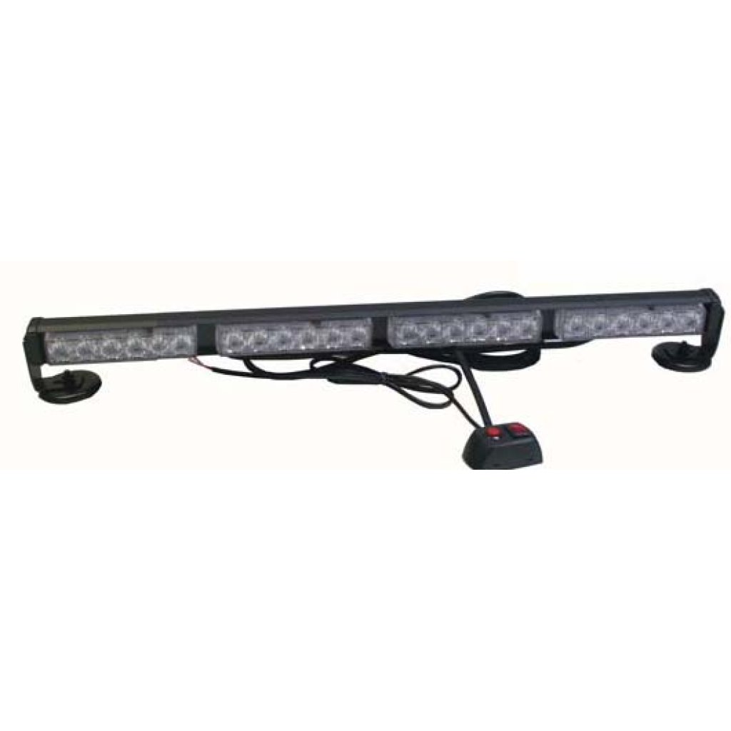 LED světelná alej, 24x 1W LED, modrá 645mm, ECE R10