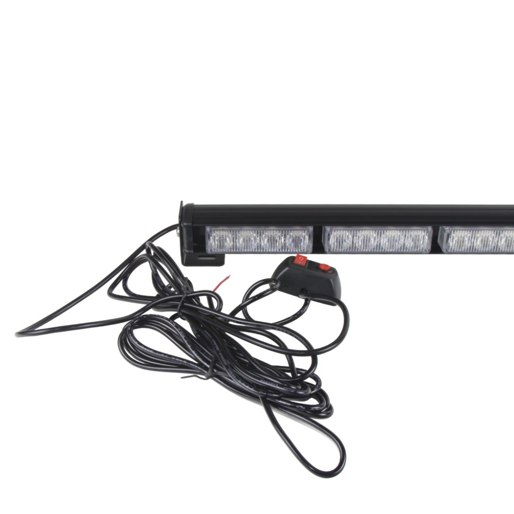 LED světelná alej, 32x 3W LED, modrá 910mm, ECE R10