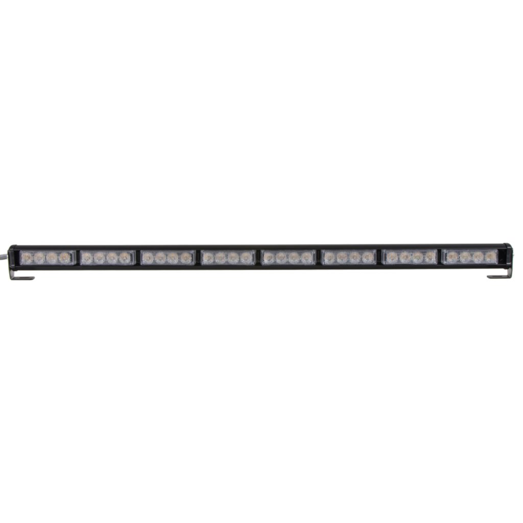 LED světelná alej, 32x 3W LED, oranžová s displejem 910mm, ECE R10