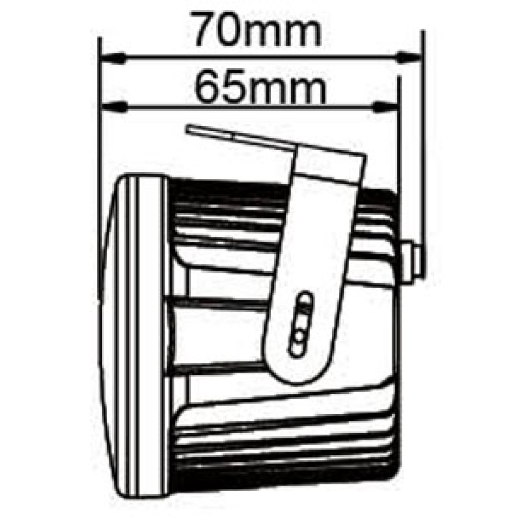 LED světla pro denní svícení, kulatá 70mm, ECE