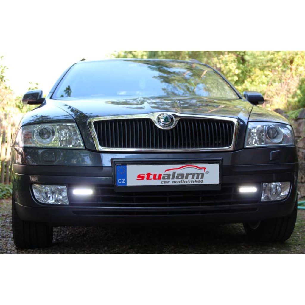 LED světla pro denní svícení Škoda Octavia 2004-08, ECE