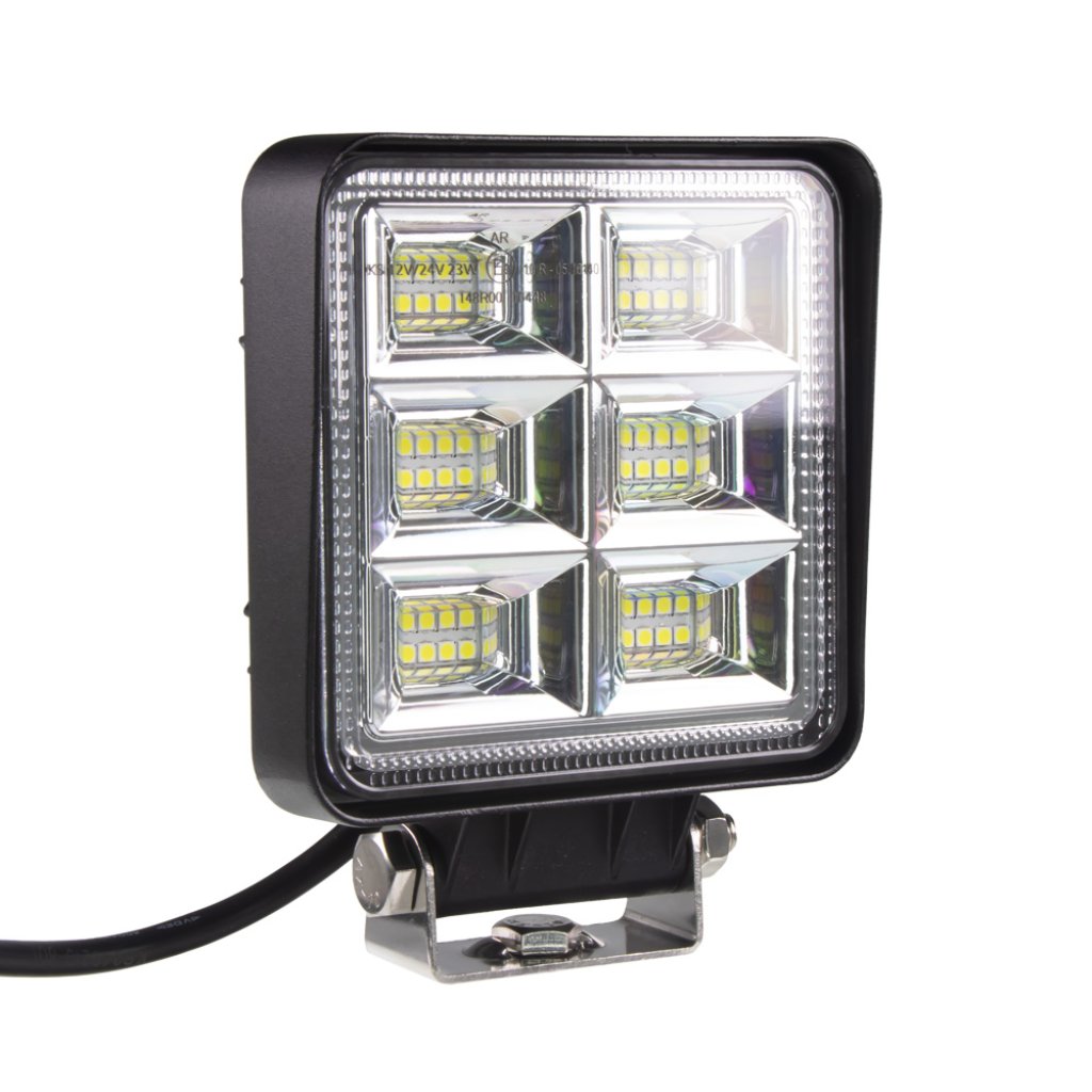 LED světlo hranaté, 48x1W, 110x128x35mm, ECE R10/R148