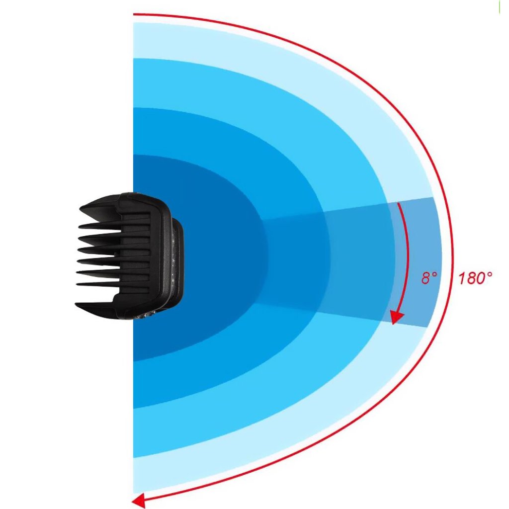 LED světlo hranaté, 6x5W + 6x3W , ECE R10, 180°