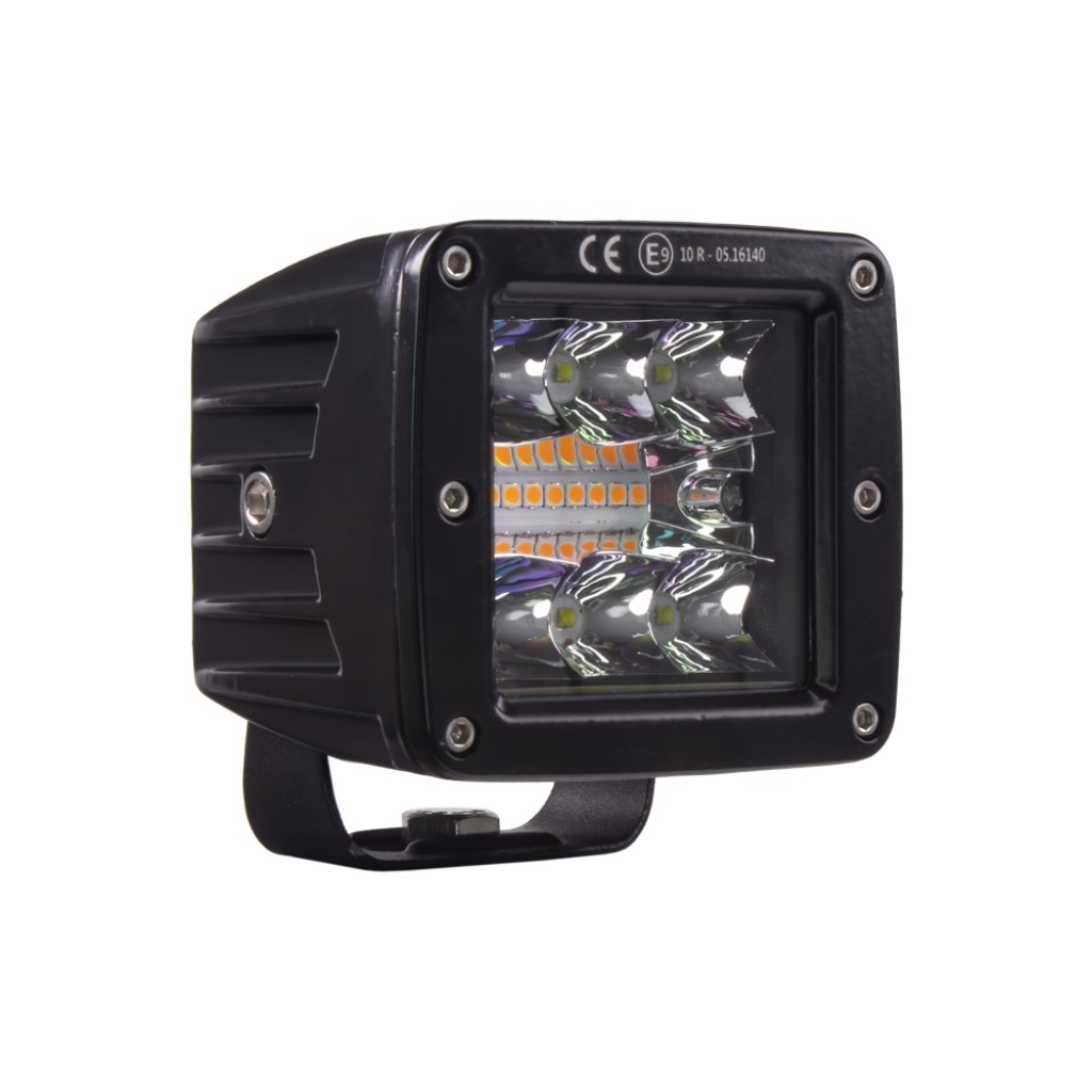 LED světlo hranaté bílé/oranžové, 42W, ECE R10