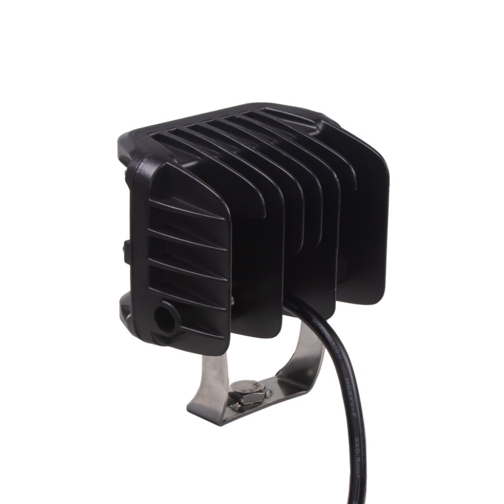 LED světlo hranaté bílé/oranžové, 60/30W , ECE R10, 180°