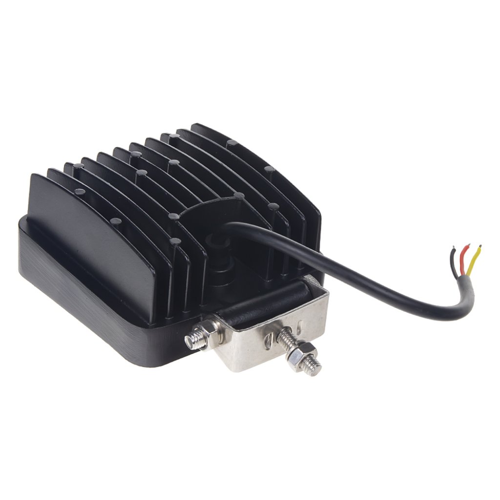 LED světlo hranaté bílé/oranžový predátor 16x3W, 107x107x60mm, ECE R10