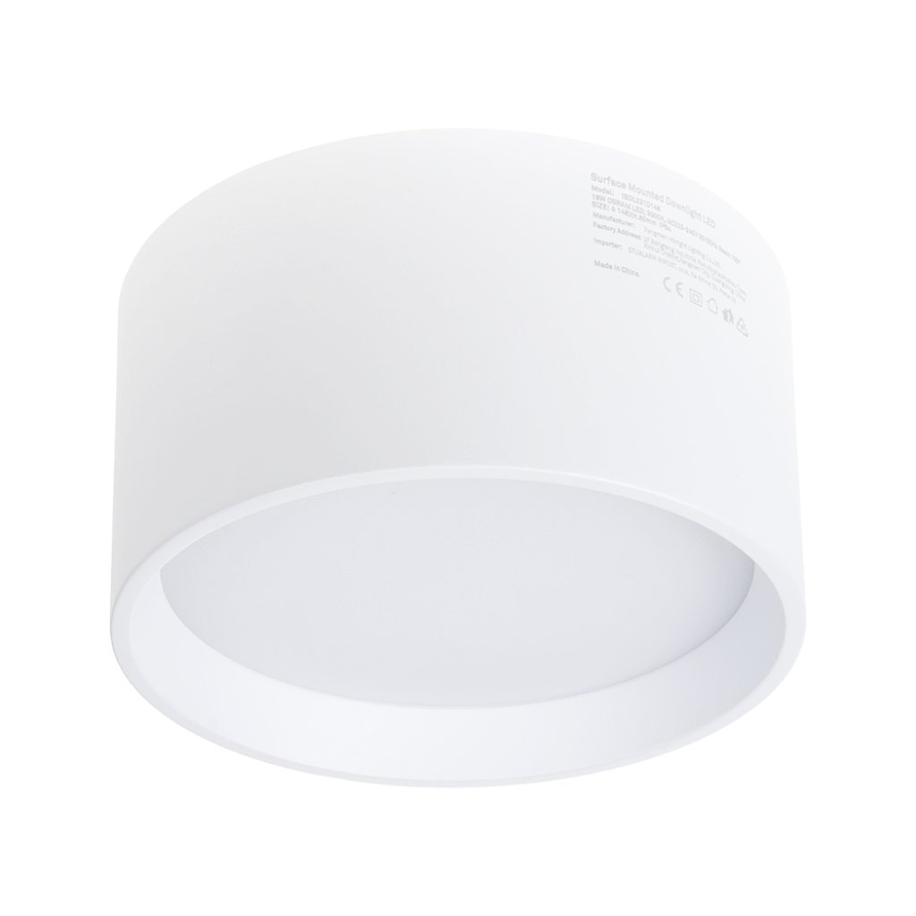LED světlo kulaté 18W, ø148mm, 3000K