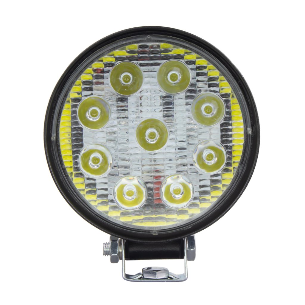 LED světlo kulaté, 9x3W, poziční světlo, ECE R10