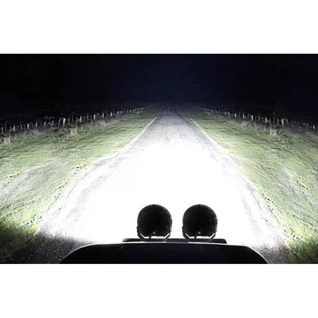 LED světlo kulaté s pozičním a výstražným světlem, 141W, ECE R10, R148, R149