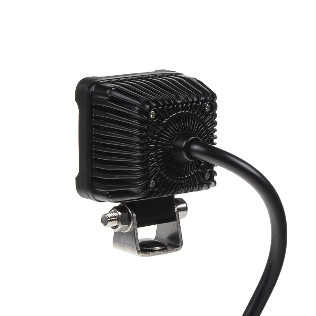 LED světlo mini čtvercové, 9x1,3W, 50,8x50,8mm, ECE R10