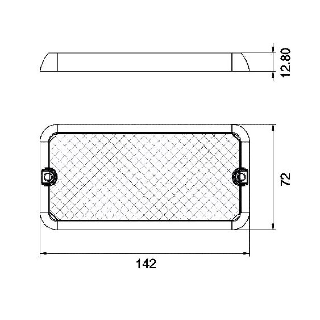 LED světlo nástěnné, bílé, 24x0,2W, ECE R10