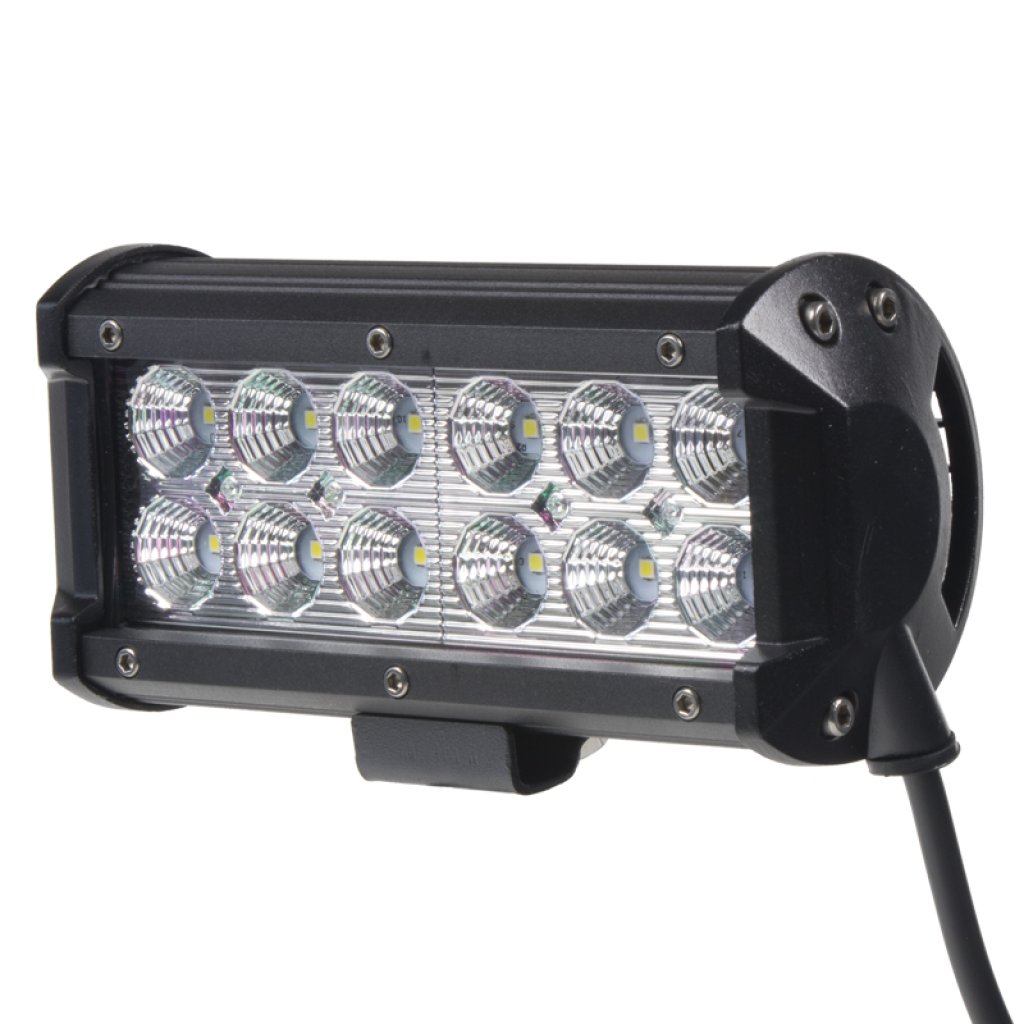 LED světlo obdélníkové, 12x3W, 167x80x65mm