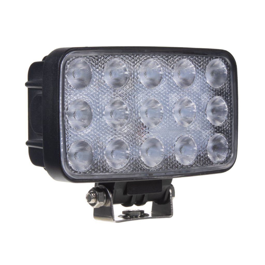 LED světlo obdélníkové, 15x3W, 152x118x50mm, ECE R10