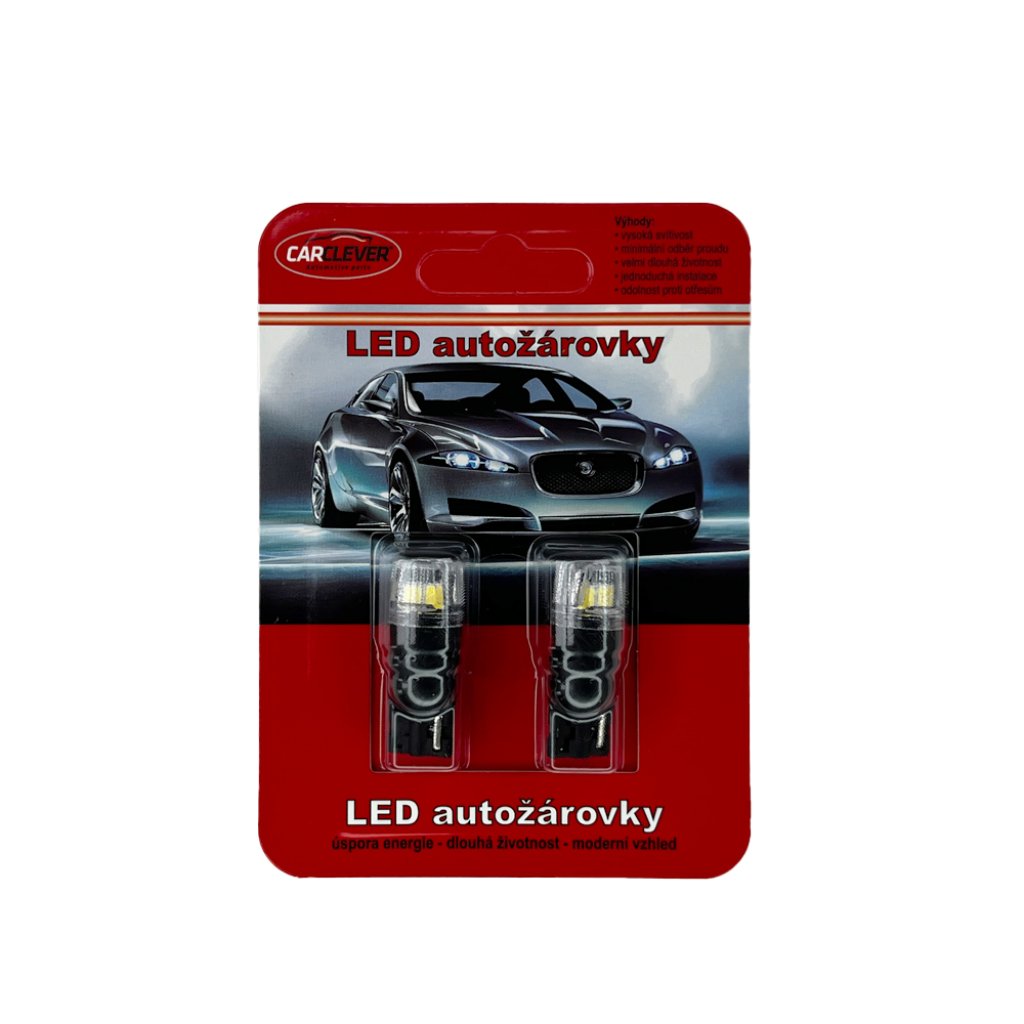 LED T10 bílá, 12V, 4LED 2835SMD