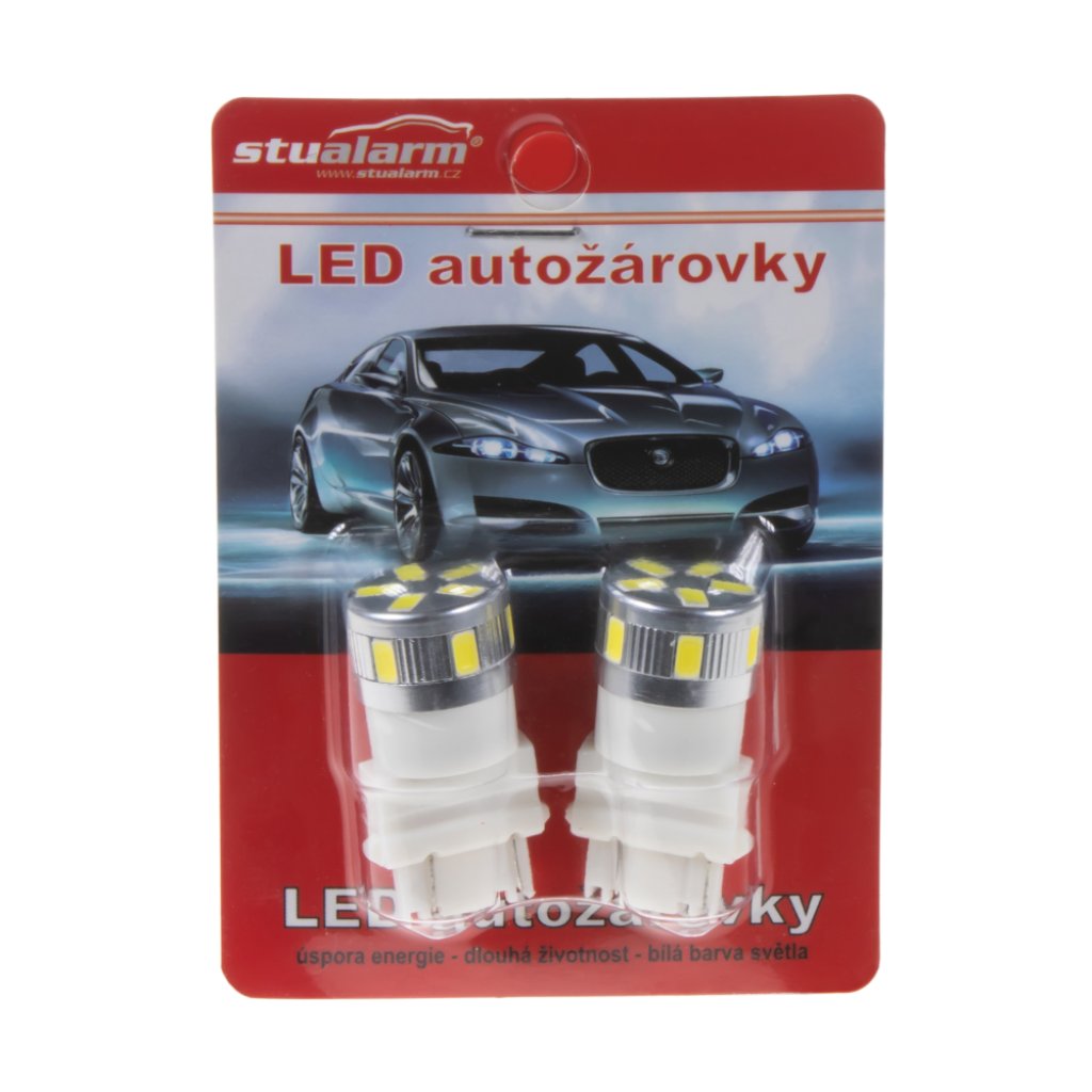 LED T20 (3157) bílá, 12-24V, 11LED/5730SMD