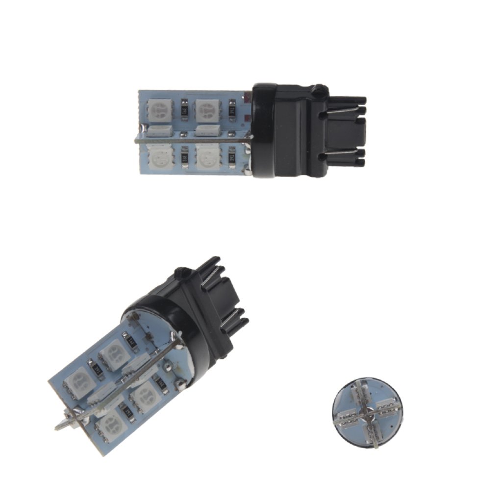 LED T20 (3157) červená 12V, 16LED/3SMD