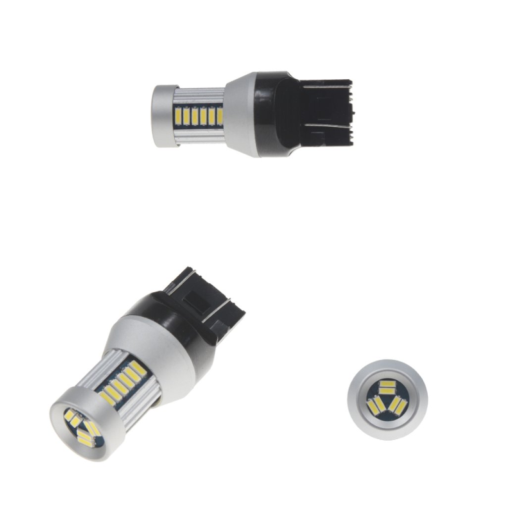 LED T20 (7443) bílá, 12-24V, 30LED/4014SMD - dvouvlákno