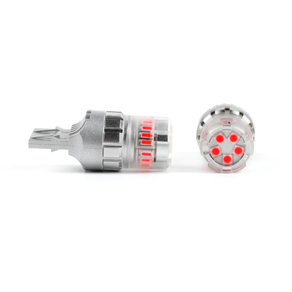 LED T20 (7443) červená, 12V, 23LED SMD