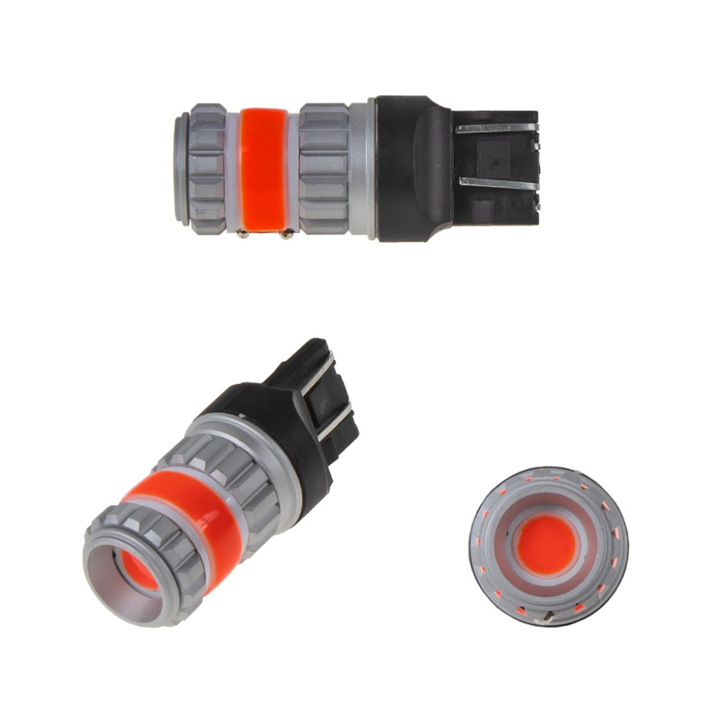 LED T20 (7443) červená, COB 360⁰, 9-60V, 12W