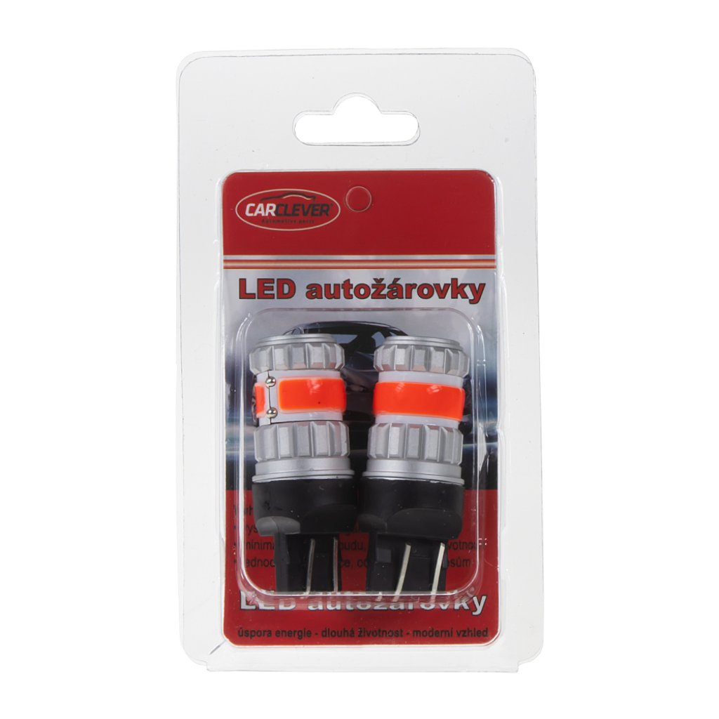 LED T20 (7443) červená, COB 360⁰, 9-60V, 12W