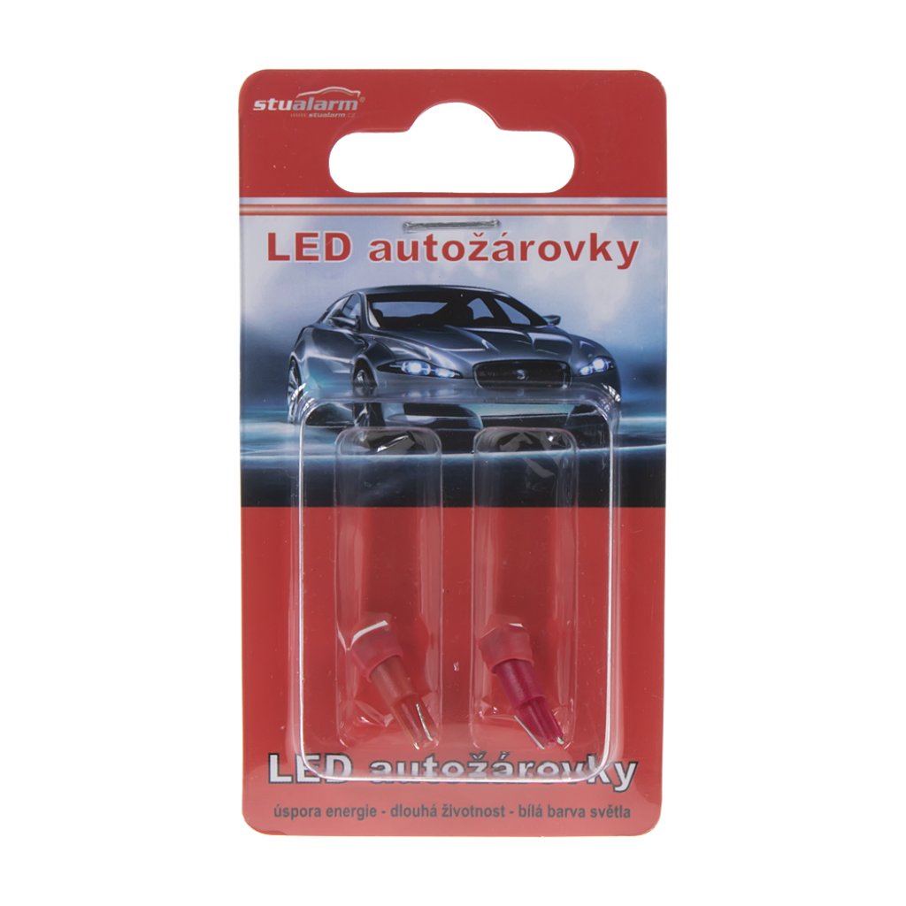 LED T5 červená, 12V, 1LED/3SMD