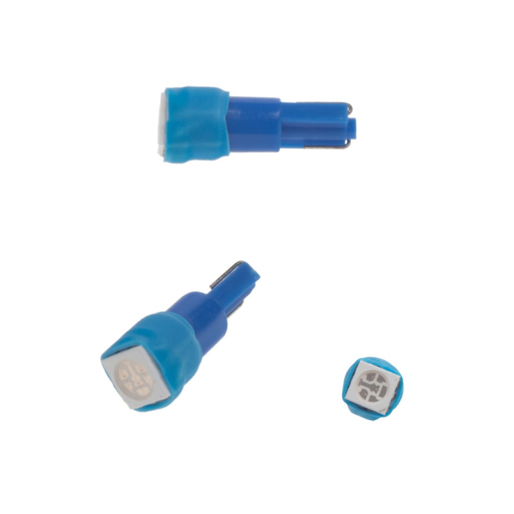 LED T5 modrá, 12V, 1LED/3SMD