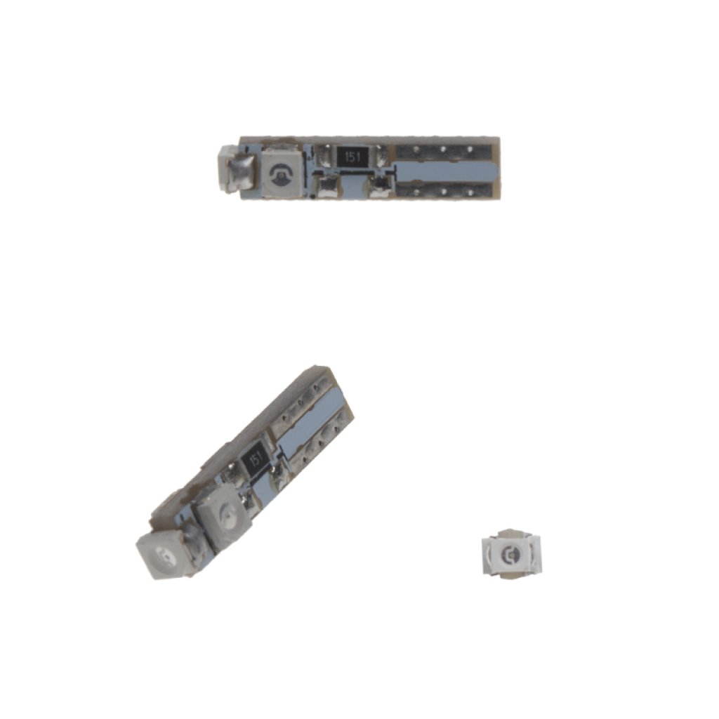 LED T5 modrá, 12V, 3LED/SMD