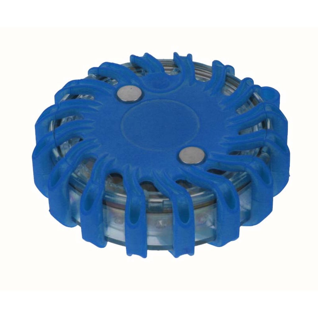 LED výstražné světlo 16LED, modré, set 6ks