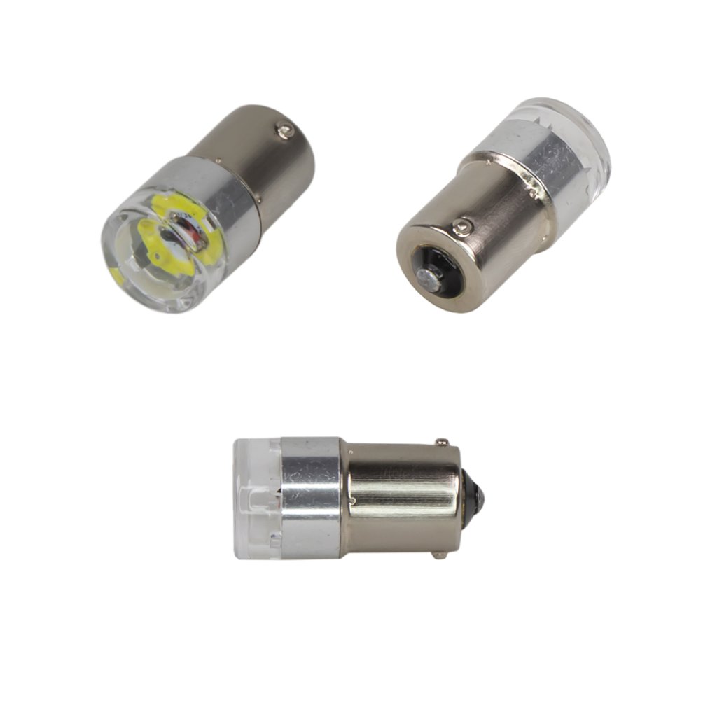 LED žárovka 12V s paticí BA15S bílá, COB LED