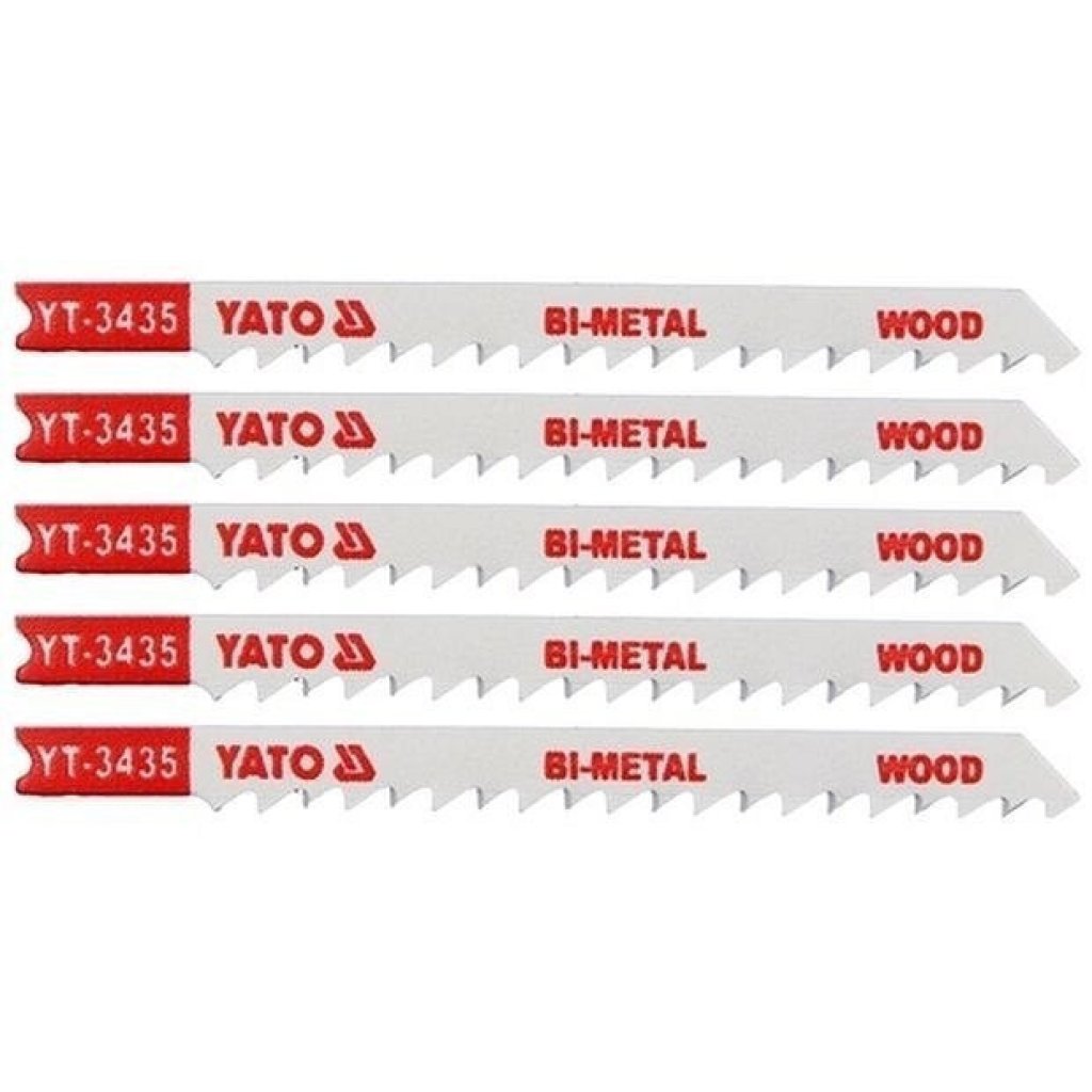 List pilový do přímočaré pily 100 mm na dřevo TPI6 5 ks Bi-Metal